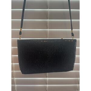 Vintage Black Metal Mesh Purse Crossbody Handbag by Ashley Moore
